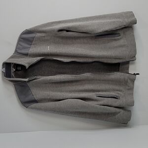 Men's Gray Calvin Klein Sweat Jacket 4 pockets SIze Medium
